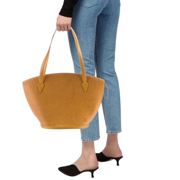 Louis Vuitton 1993 Epi Yellow leather Saint Jacques shoulder bag, Fair Condition - Picture 1 of 15